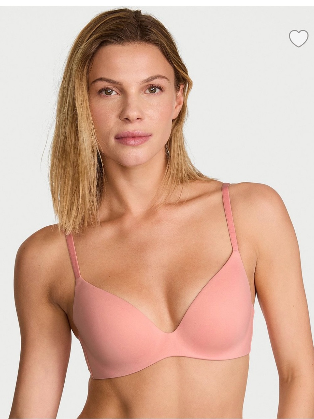 Body by Victoria NWT FlexFactor Lightly Lined Plunge Demi/38D Blush Pink